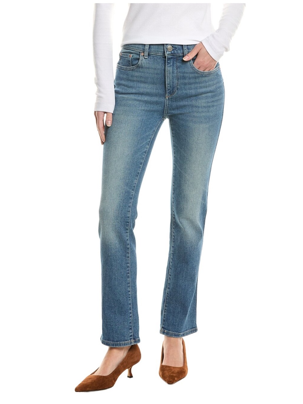 DL1961 Mara Hulton Mid Rise Instasculpt Cuffed Ankle Jean Size 23